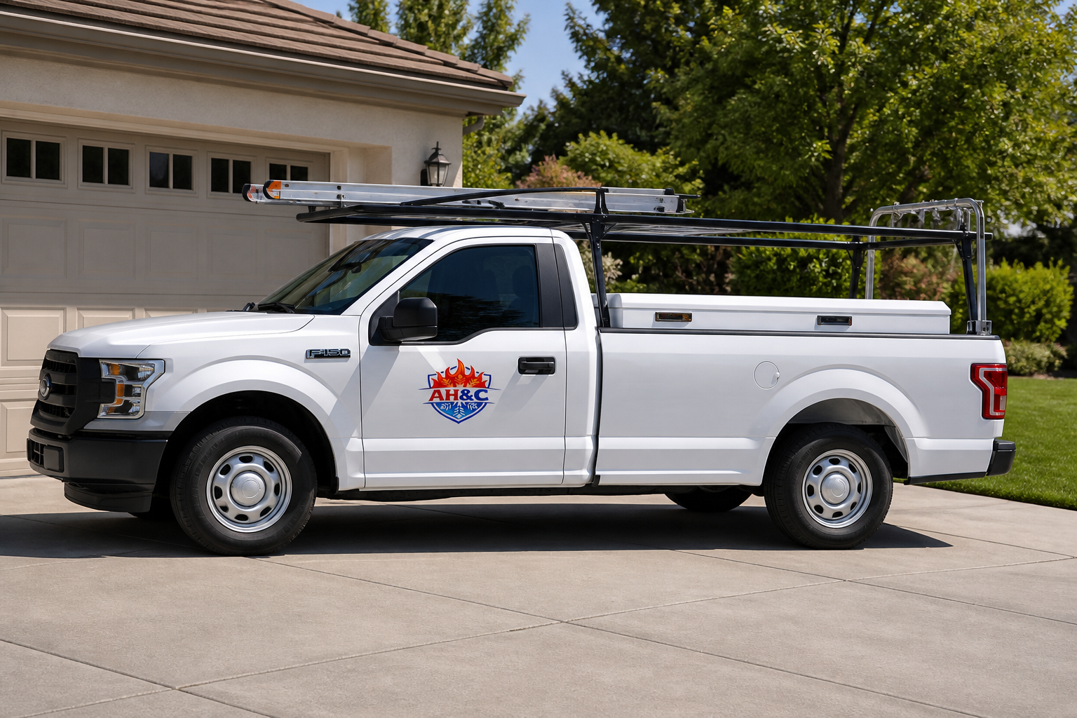 Affordable Heating & Cooling service truck